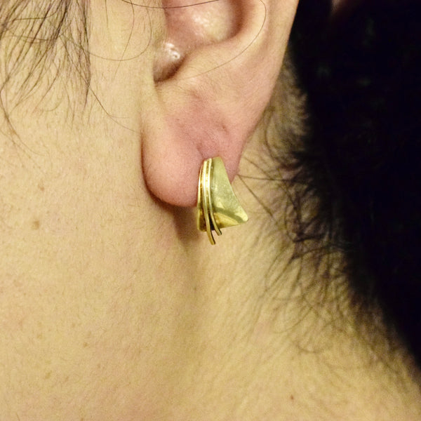 Vintage 14k Gold Post Earrings c.1980s