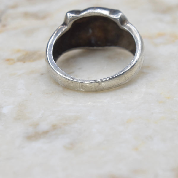 Vintage Sterling Silver Cat Ring