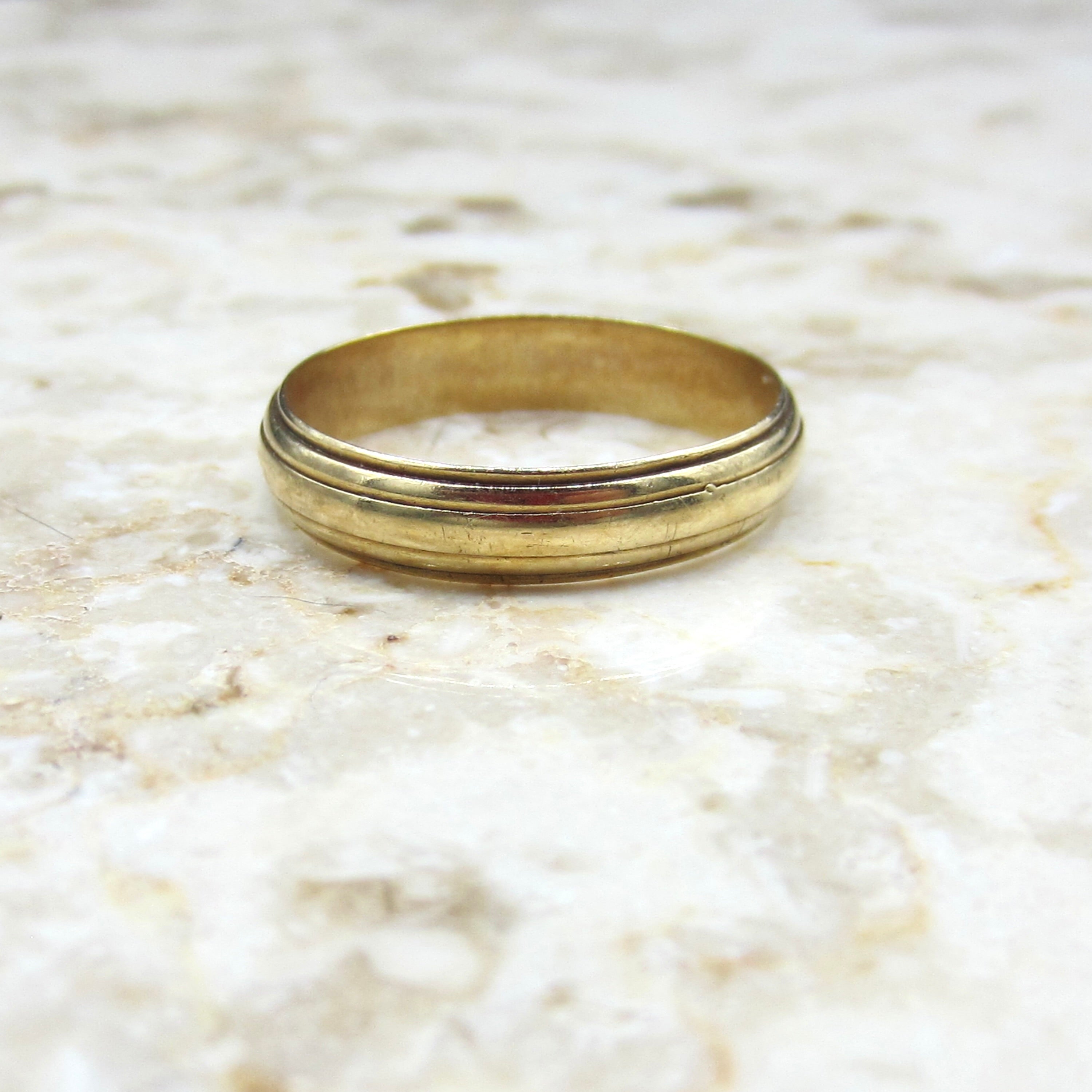 Vintage 14k Gold 4.6mm Men's Band Size 9.5