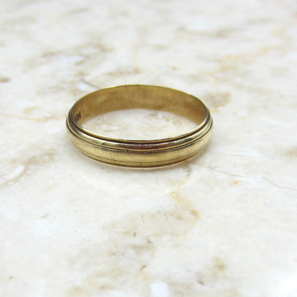 Vintage 14k Gold 4.6mm Men's Band Size 9.5