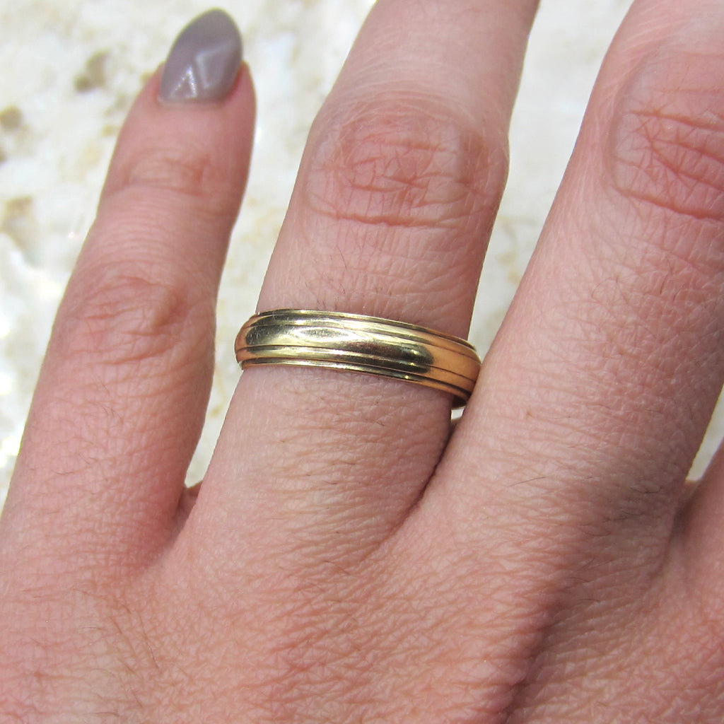 Vintage 14k Gold 4.6mm Men's Band Size 9.5