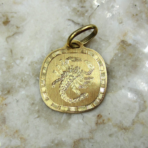 Estate Italian 18k Gold Scorpio Scorpion Charm