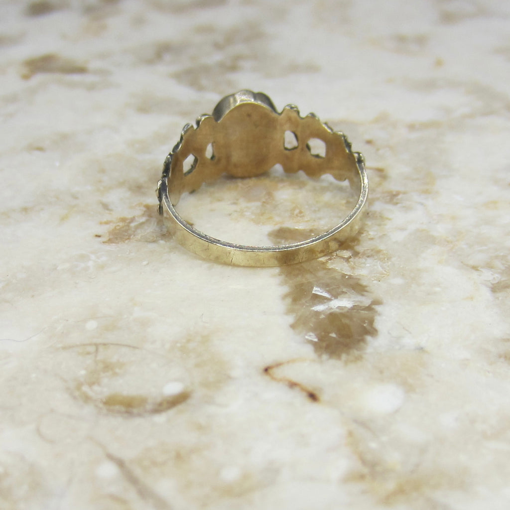 Antique Georgian 14k Gold Citrine Ring c.1830s