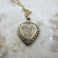 Vintage Sweetheart Locket With GE Monogram Hayward c.1940s
