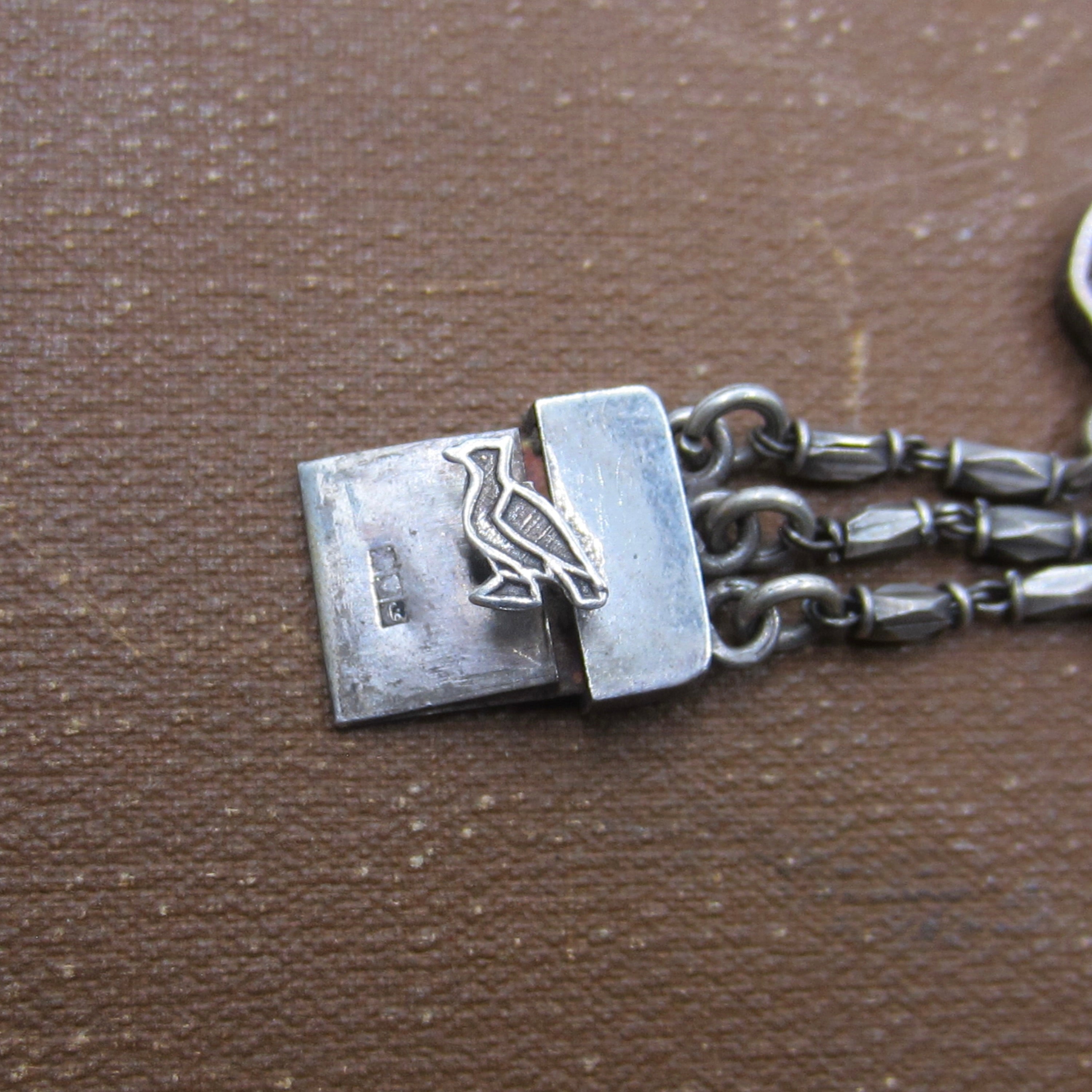 Vintage Egyptian Revival Silver Filigree Panel Bracelet c.1970s