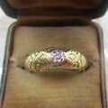 Antique Victorian French 18k Gold .33ct Old Mine Cut Diamond Ring c.1900