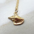 Vintage 14k Gold Conch Shell Charm c.1960s