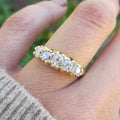 Antique Victorian 18k Gold 1.20ctw Old Mine Cut Diamond Ring