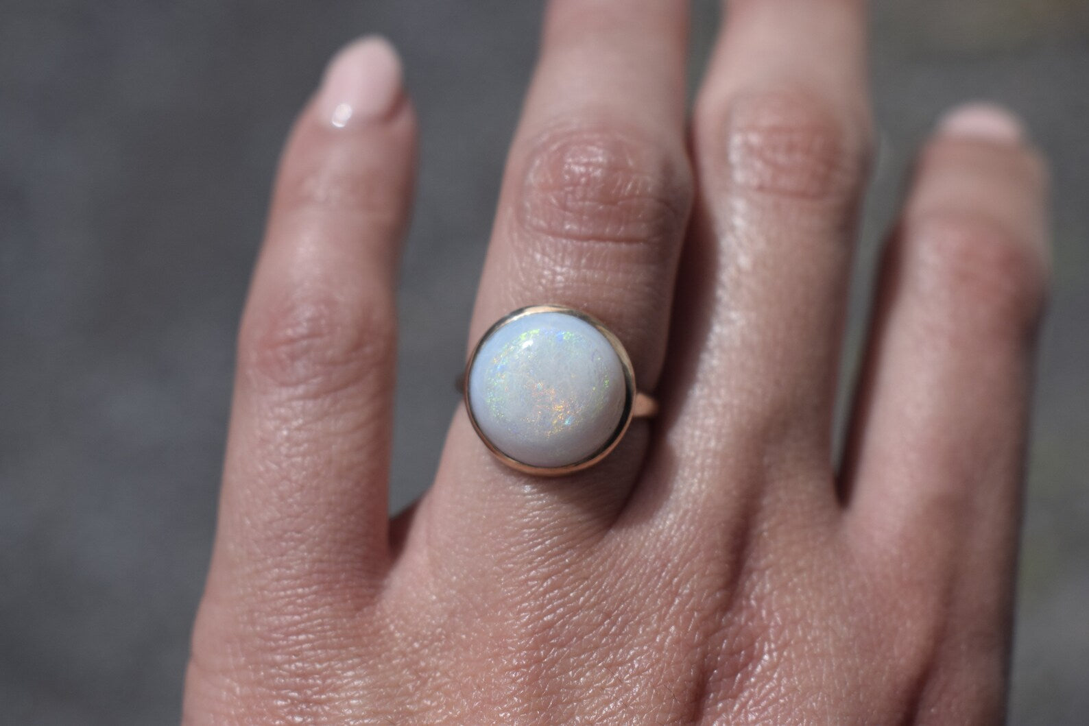 Antique 14k Gold Opal Ring c.1900