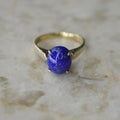 Vintage Mid Century 14k Gold Lapis Lazuli Ring