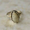 Antique Victorian Egyptian Revival 18k Gold Scarab Ring