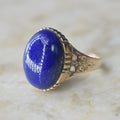 Antique Victorian 14k Gold Lapis Lazuli Ring