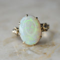 Antique Victorian 14k Gold Opal Ring