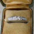 Vintage Palladium .72ctw Diamond Band c.1940s