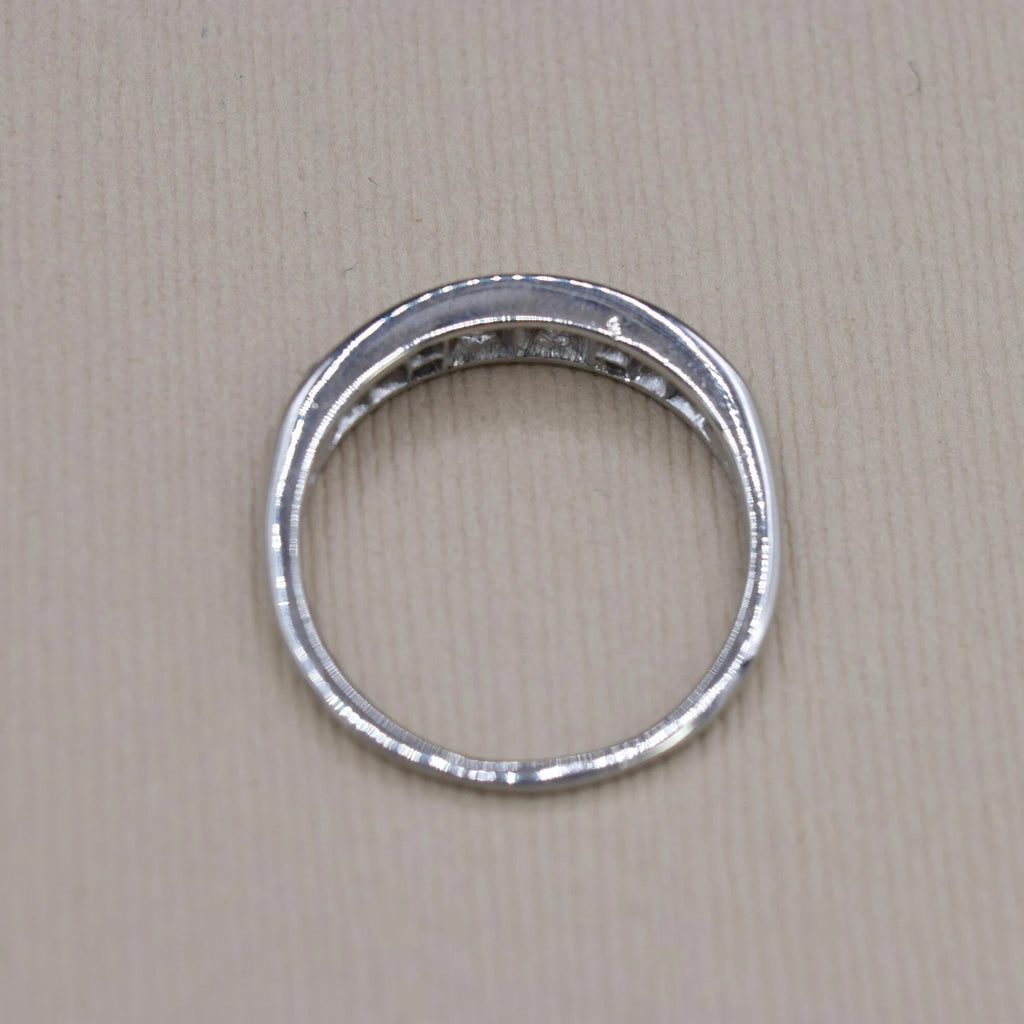 Vintage Palladium .72ctw Diamond Band c.1940s