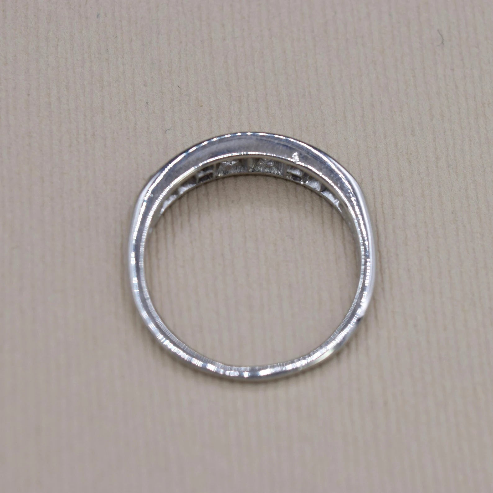 Vintage Palladium .72ctw Diamond Band c.1940s