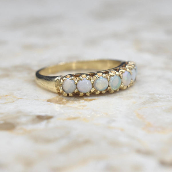 Vintage 14k Gold Opal Band