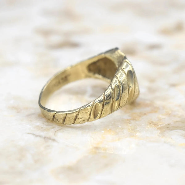 Vintage 14k Gold Open Heart Ring