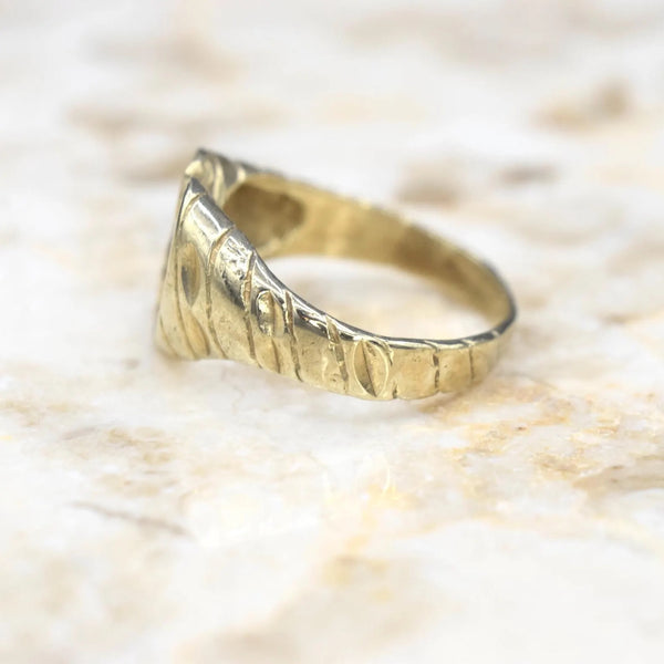 Vintage 14k Gold Open Heart Ring