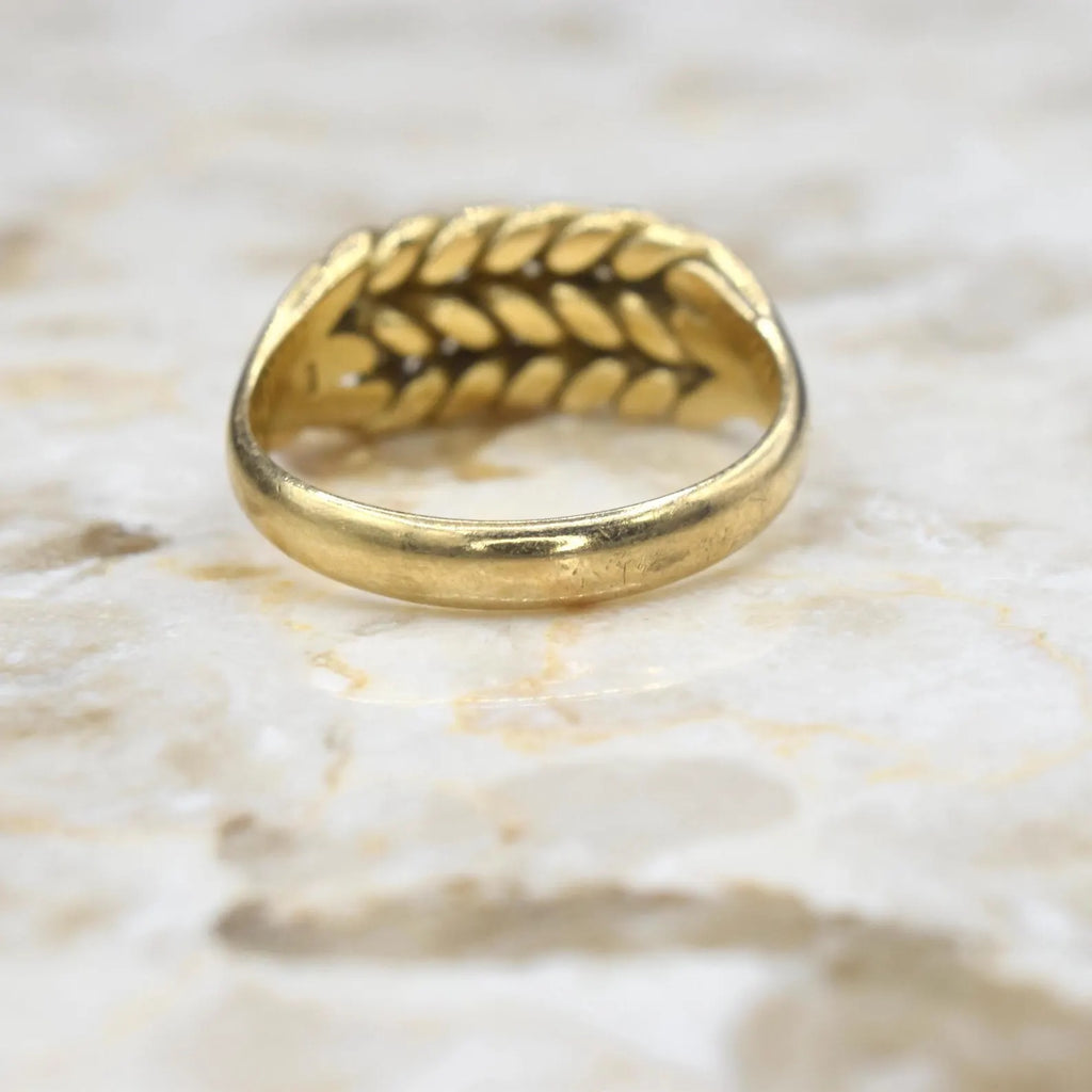 Antique Victorian 18k Gold Keeper Ring London 1905