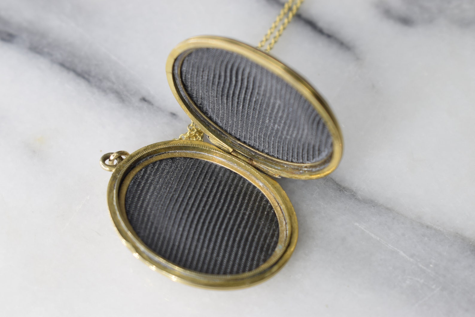 Antique 10k Gold Locket with Turquoise and Pearl Cross