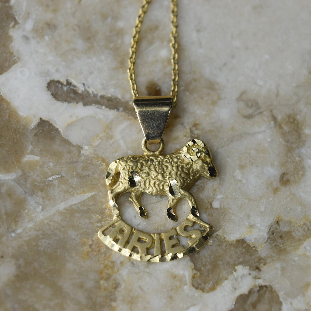 Vintage 14k Gold Aries Charm c.1970s
