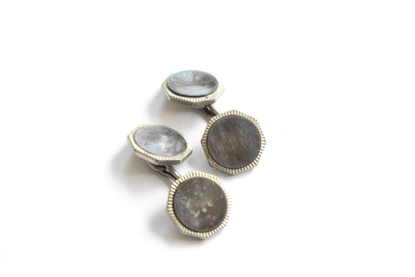 Antique Cuff Links with Abalone  c.1920s