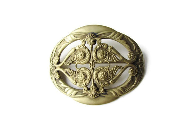 Antique Victorian Gold Alloy Brooch c.1880s