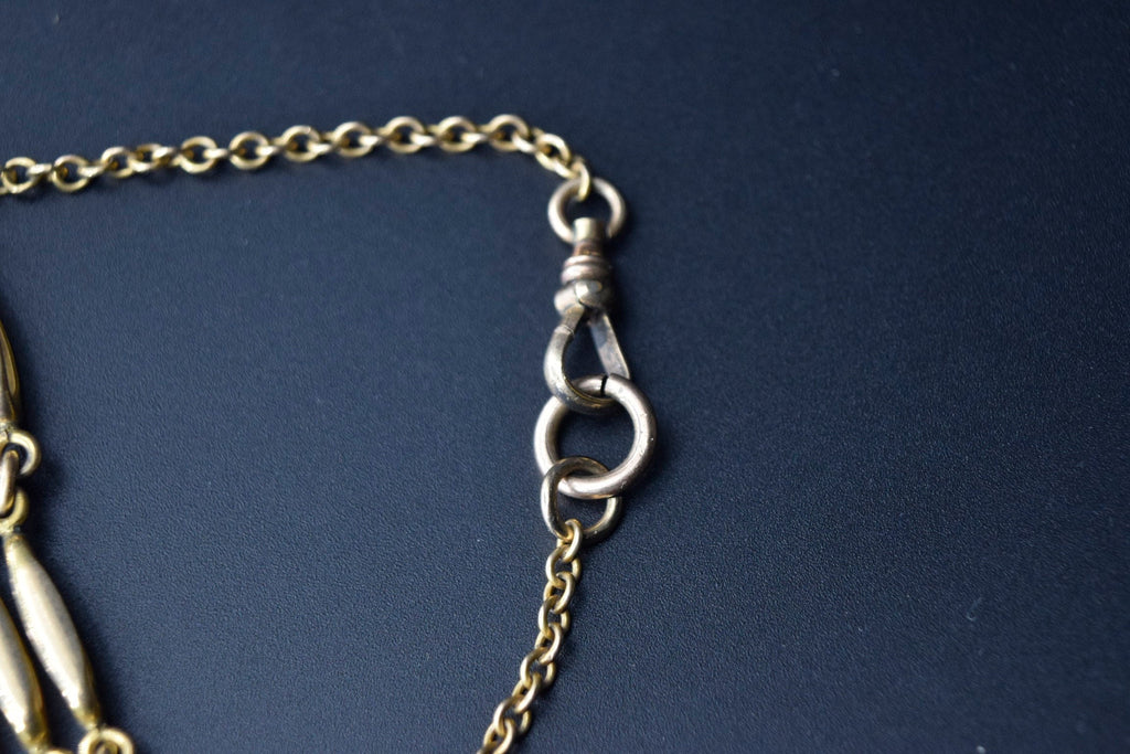 Handmade Reconstructed Antique Watch Chain Bracelet