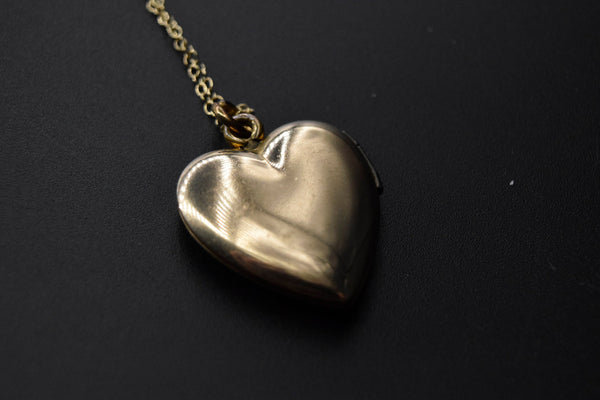 Vintage Plain Gold Filled Heart c.1940s