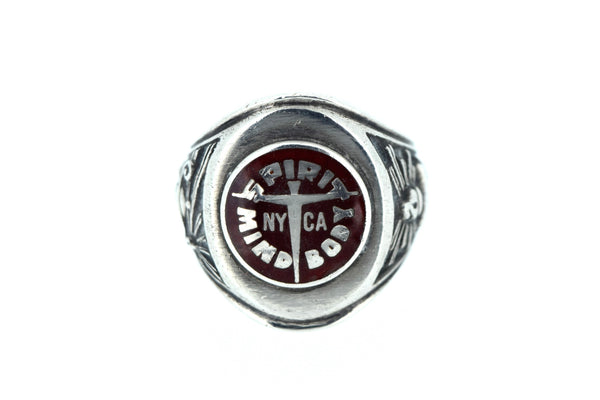 Vintage Class Ring Sterling Silver 1971 NY CA