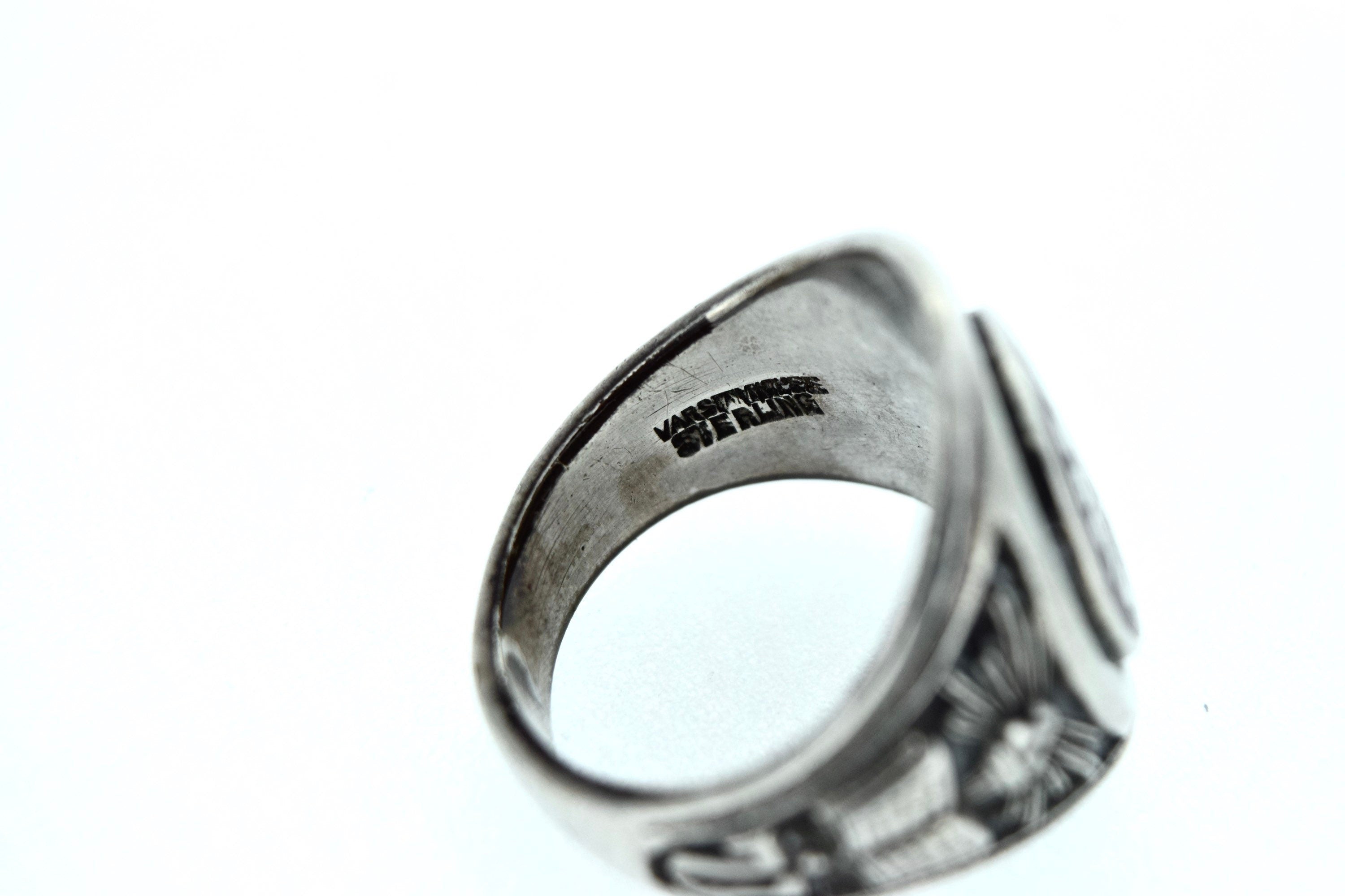 Vintage Class Ring Sterling Silver 1971 NY CA