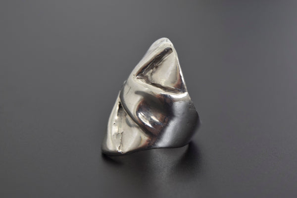 Vintage Artist Made Abstract Sterling Silver Ring
