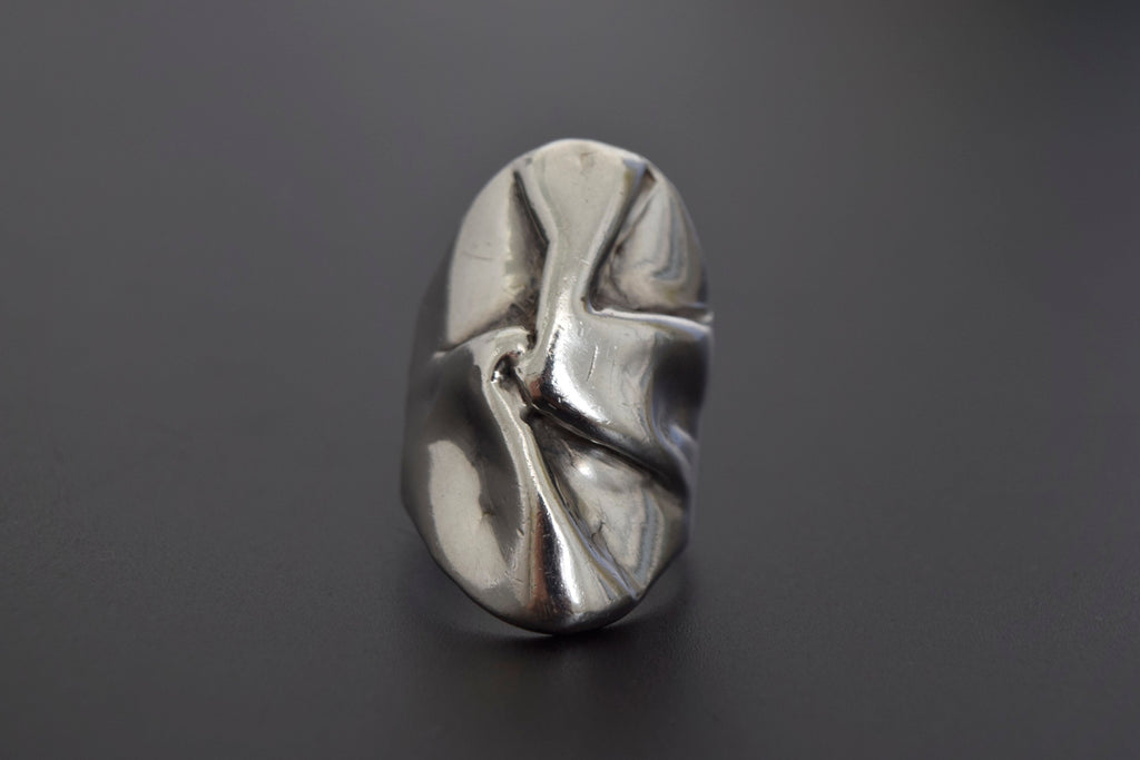 Vintage Artist Made Freeform Sterling Silver Ring