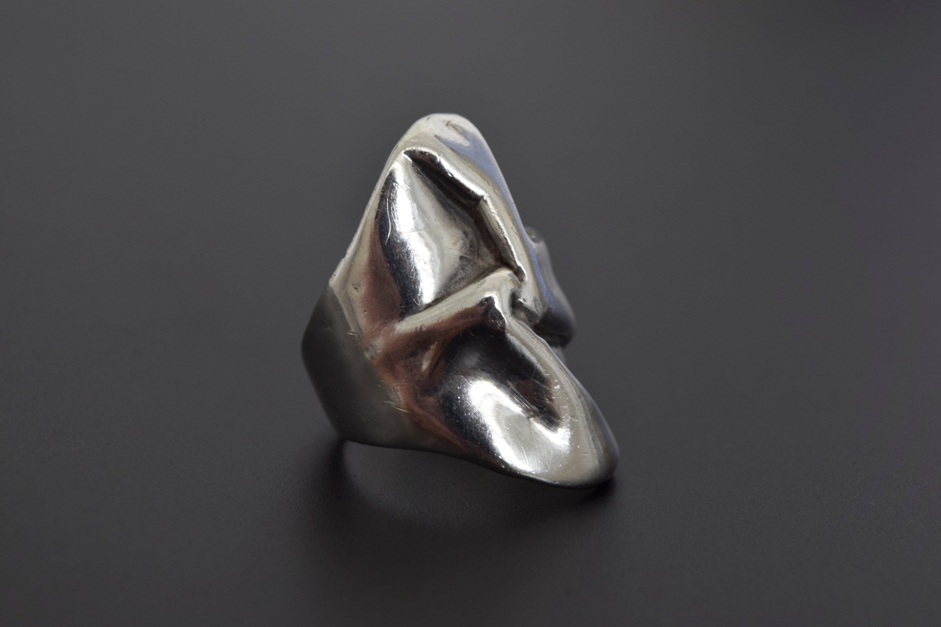 Vintage Artist Made Freeform Sterling Silver Ring