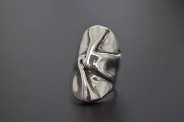 Vintage Artist Made Abstract Sterling Silver Ring
