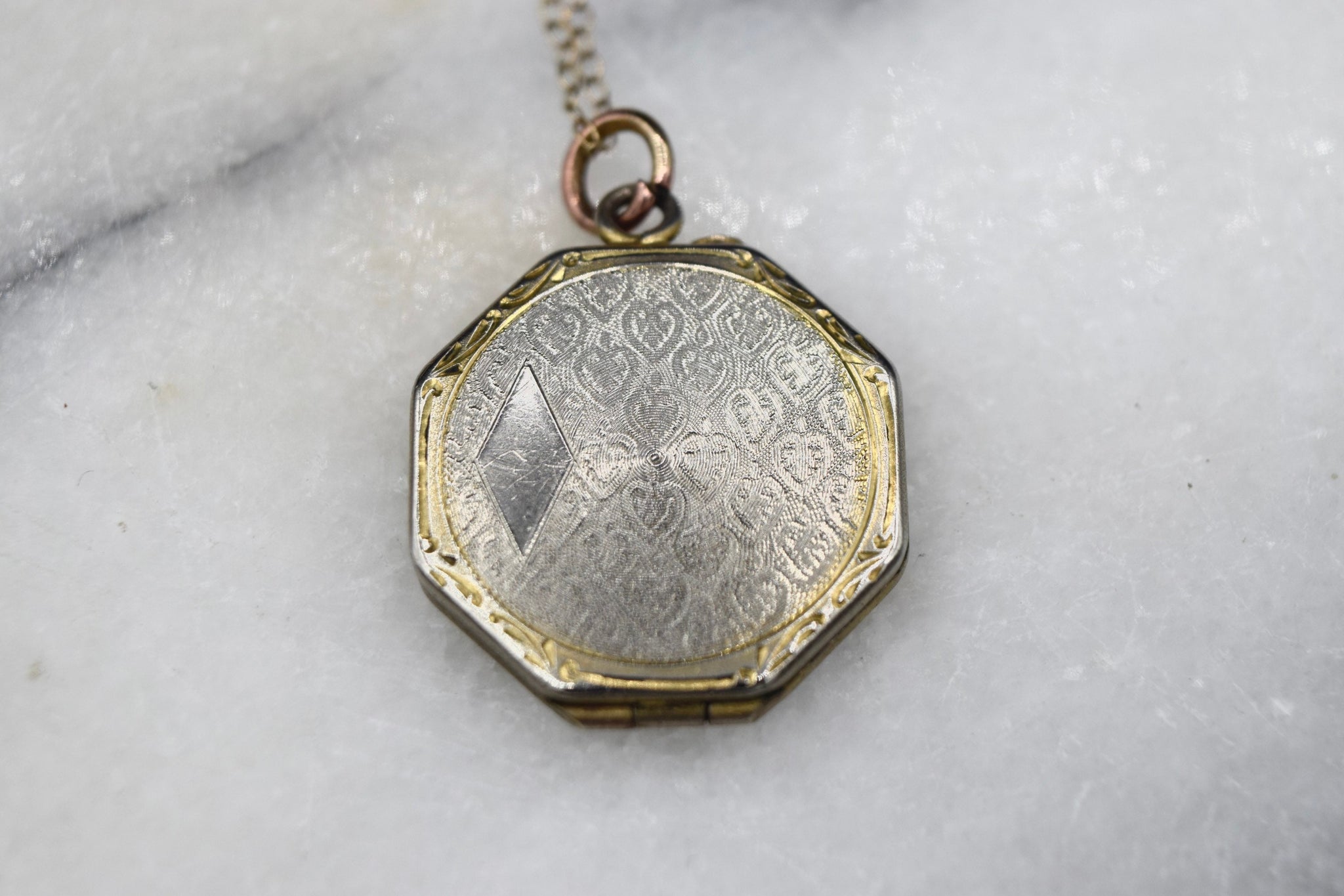 Vintage Gold Filled Octagonal Locket c.1930