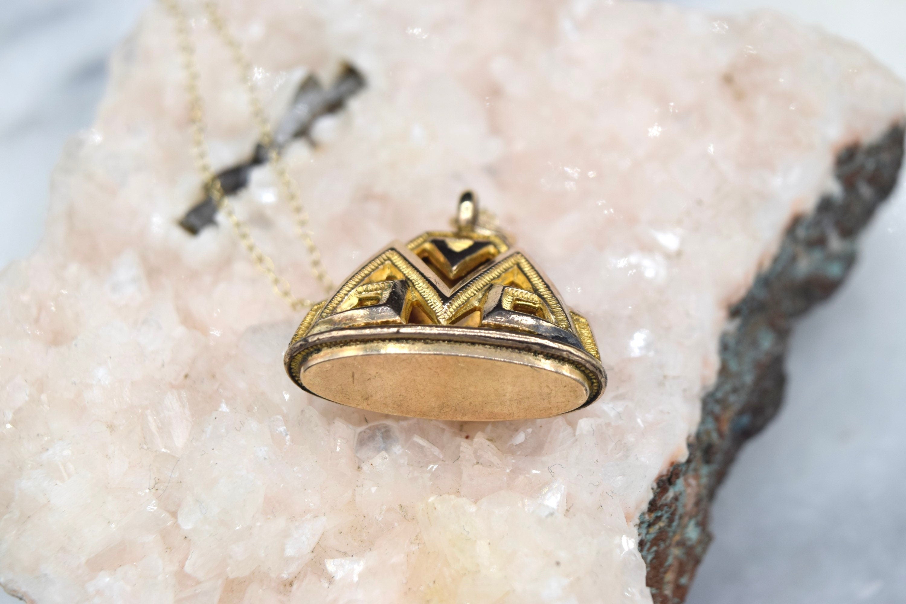 Antique Victorian Fob Necklace Gold Filled c.1880s