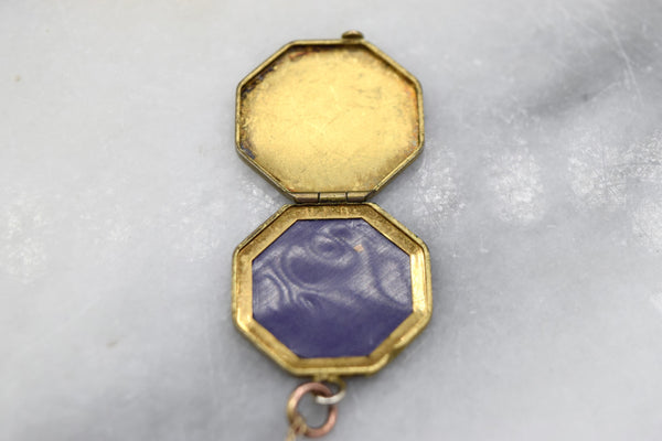Vintage Gold Filled Octagonal Locket c.1930