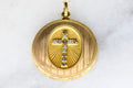 Antique Edwardian Locket With Cross Paste Stones