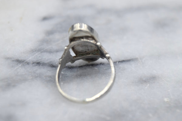 Antique Art Nouveau Blister Pearl Ring