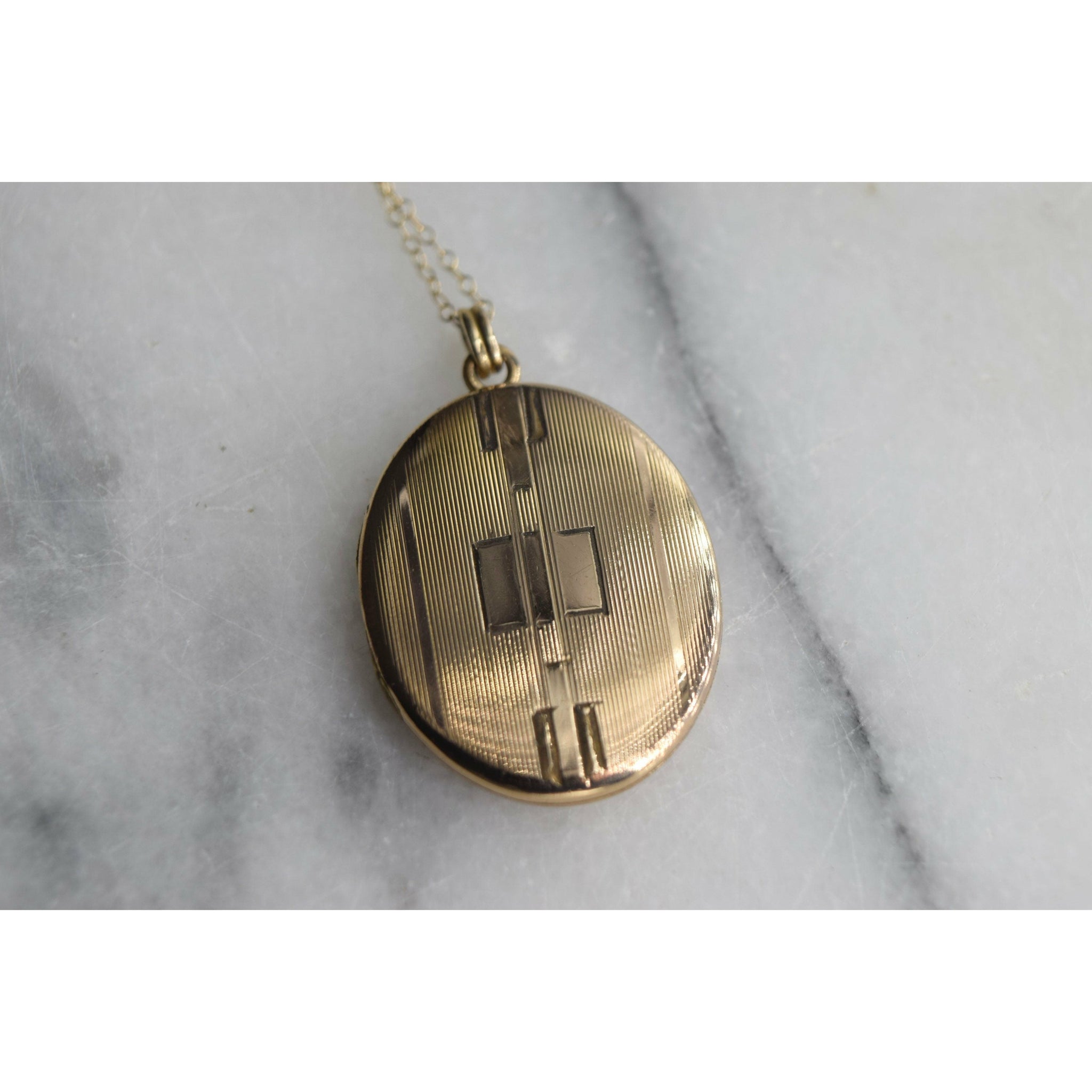 Vintage Gold Filled Oval Locket