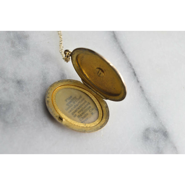 Vintage Gold Filled Oval Locket