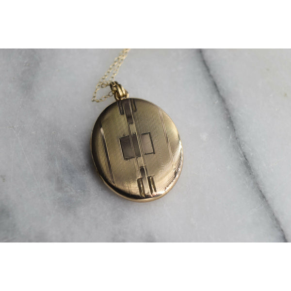 Vintage Gold Filled Oval Locket