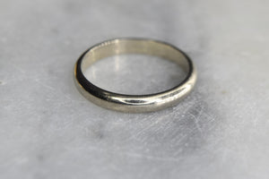 Vintage 14k White Gold Wedding Band Stacking Ring Size 6