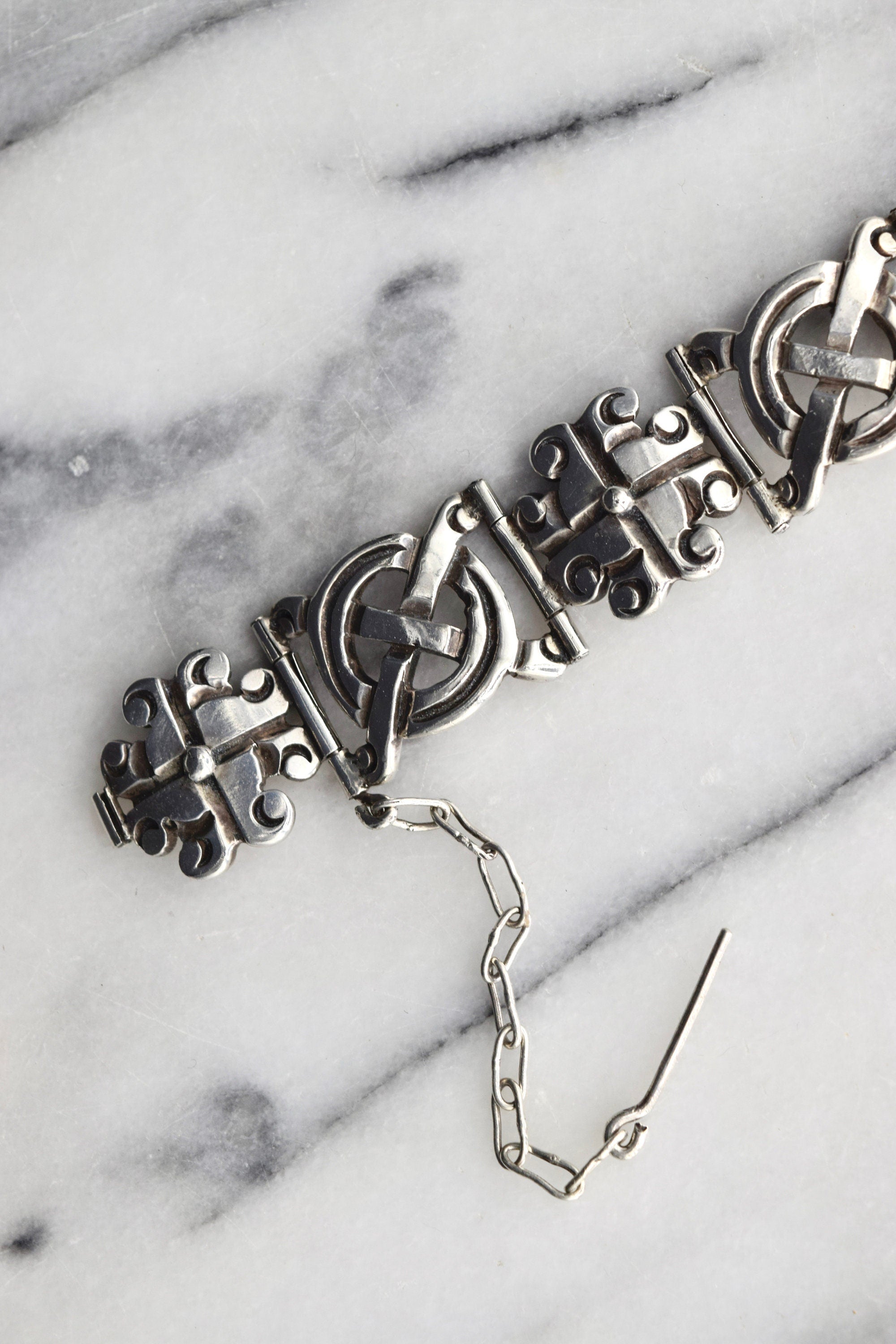 Vintage Taxco 980 Silver Link Bracelet