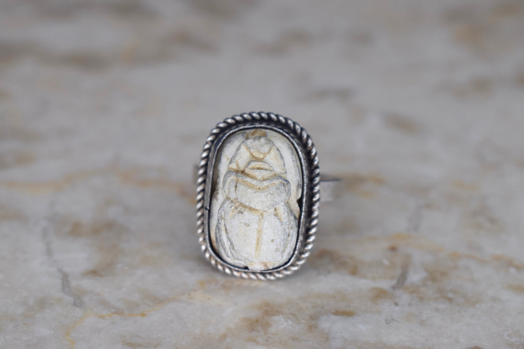 Vintage Egyptian Revival Scarab Ring