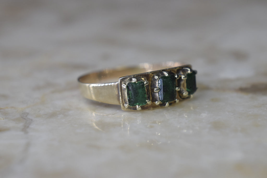 Antique Georgian 14k Gold Paste Ring c.1830s