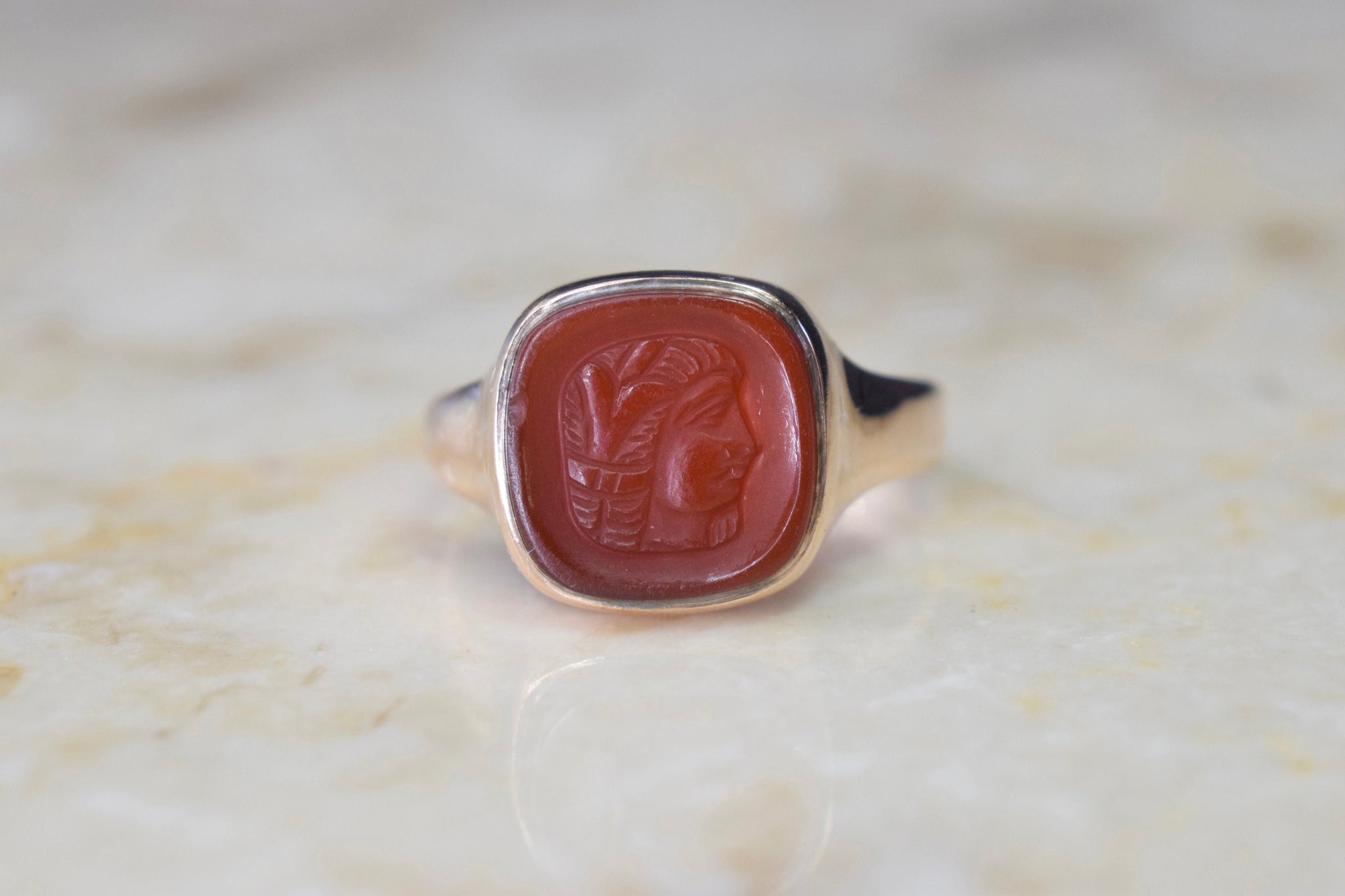 C.1910 Antique British Arts and Crafts Sterling Silver Ring, Carved Natural  Carnelian Stone Art Nouveau - Etsy