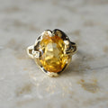 Vintage 14k Gold Citrine Ring